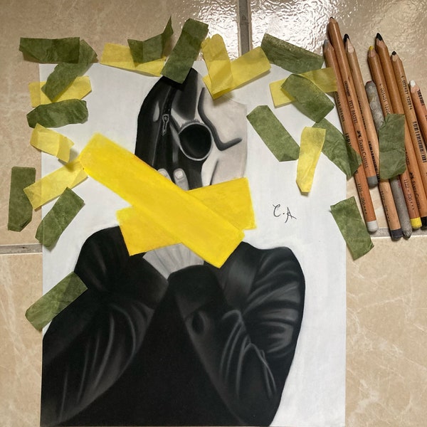 my blood, twenty one pilots, trench , clique art , original painting