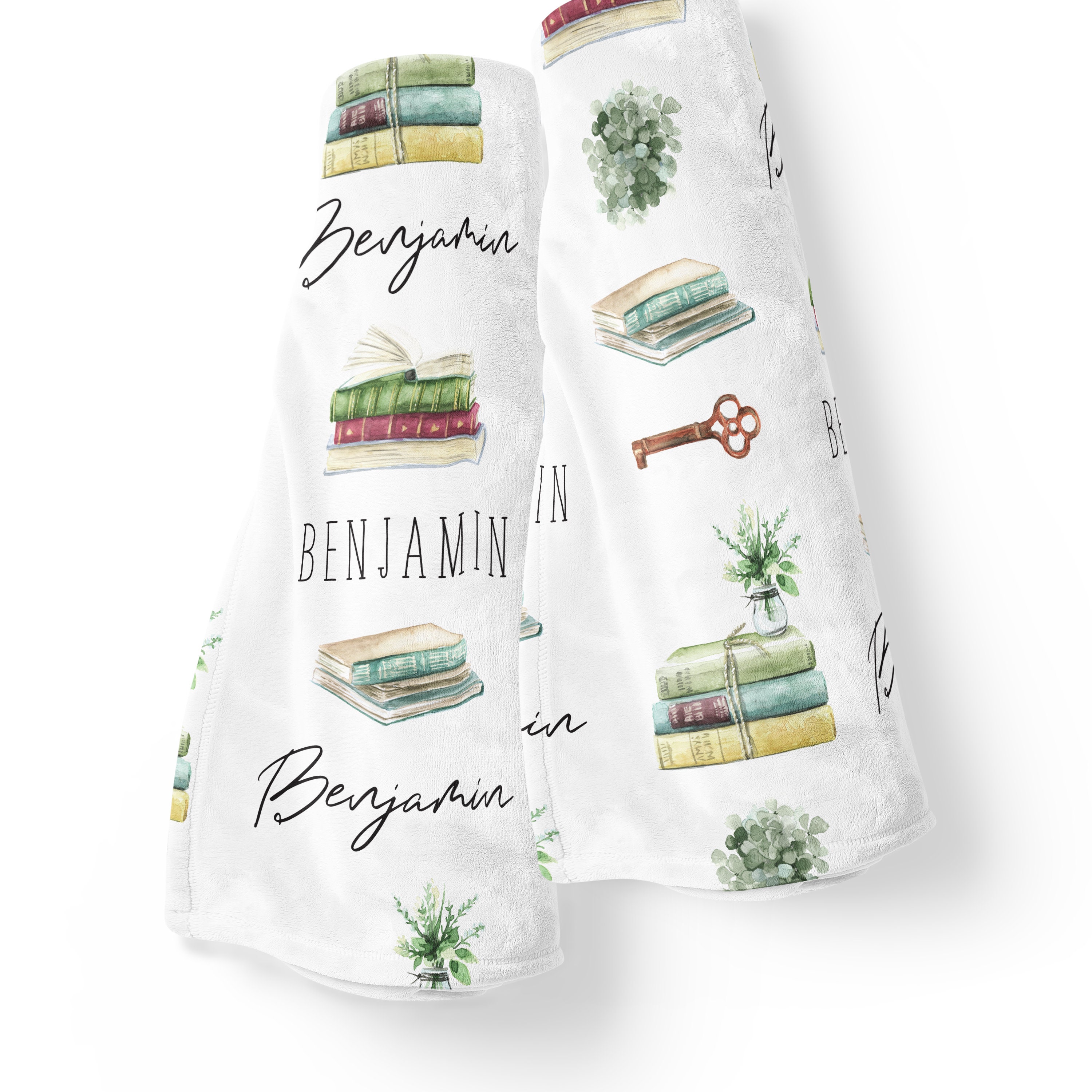 Personalized Name Blanket Book Themed Nursery Storybook Etsy