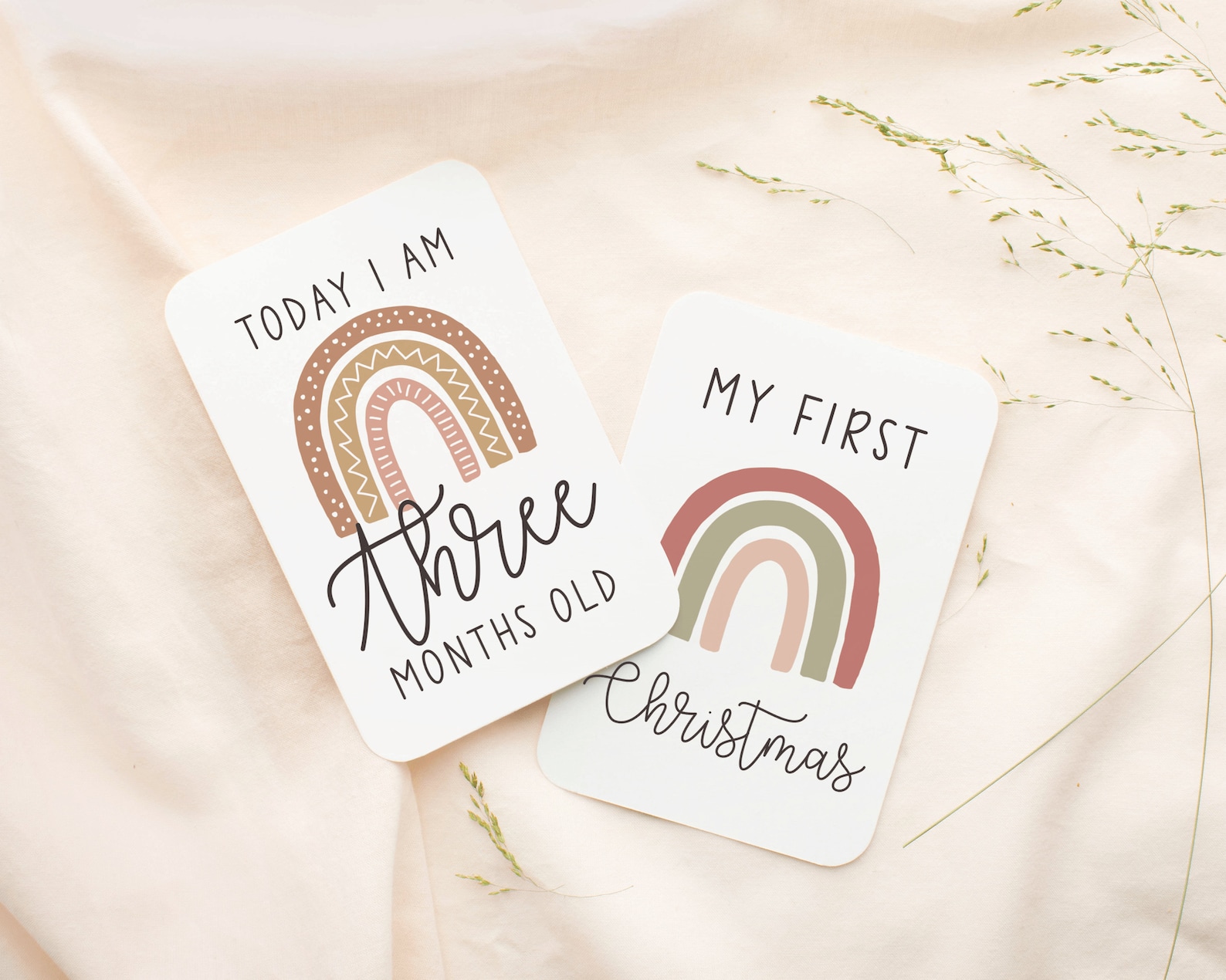 Shine like a Rainbow Milestone Cards- (Pack of 25)