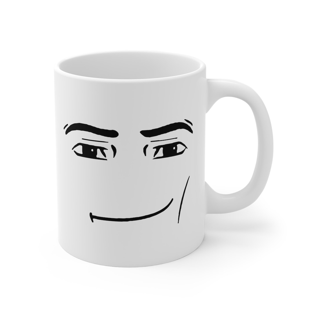 I brought the man face mug to Roblox's HQ #roblox 