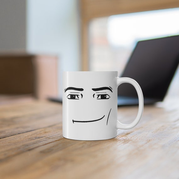 I brought the man face mug to Roblox's HQ #roblox 