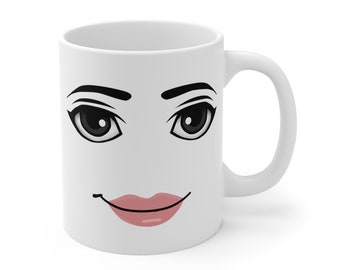 Roblox Man Face Mug Funny Gamer Roblox Man Face Coffee Mug Merchandise -  Moothearth