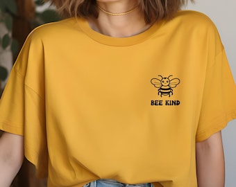 Bee TShirt Bee Gift Shirt Be Kind T Shirt Honey Bee Gift for Bee Keeper Bumble Bee Insect T Shirt Cute Bee Shirt Graphic Nature Lover Gift