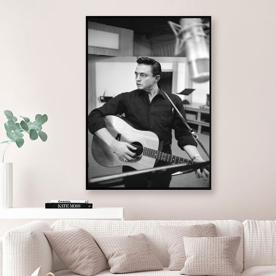 Johnny Cash Canvas Poster Art Wall Pictures Home Decor No Etsy