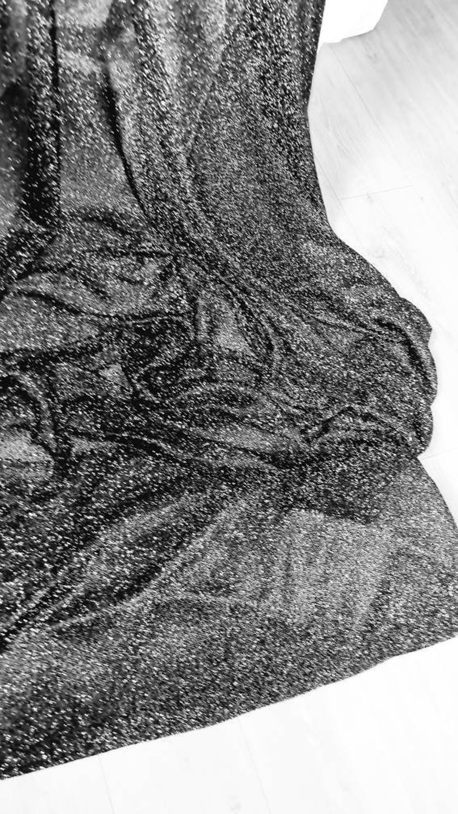 1mtr.black Tinsel Effect Fabric 58 Inches Wide. Etsy