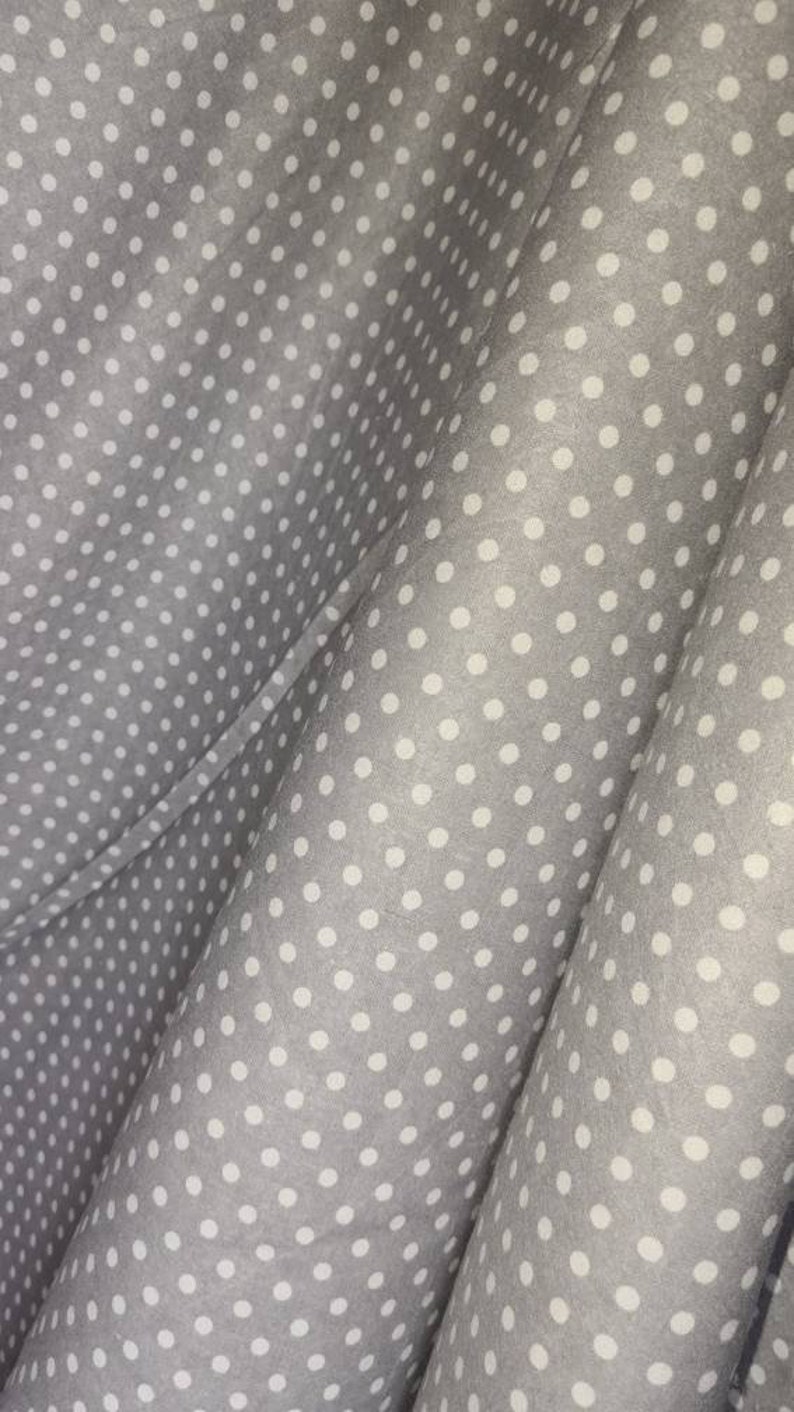 1mtr . Light Gray Polka Dots Design.100soft Flannel Brushed Etsy UK