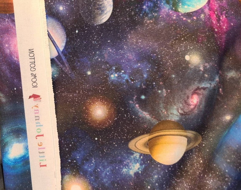 1mtr little Johnny universe print digital top quality 100/%cotton extra wide COTTON 60 inches 150 cm wide Mtr price.