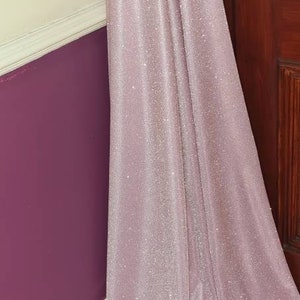 1mtr. baby pink moonlight sparkling bridal party wear dress fabric 58 inches wide. Mtr price