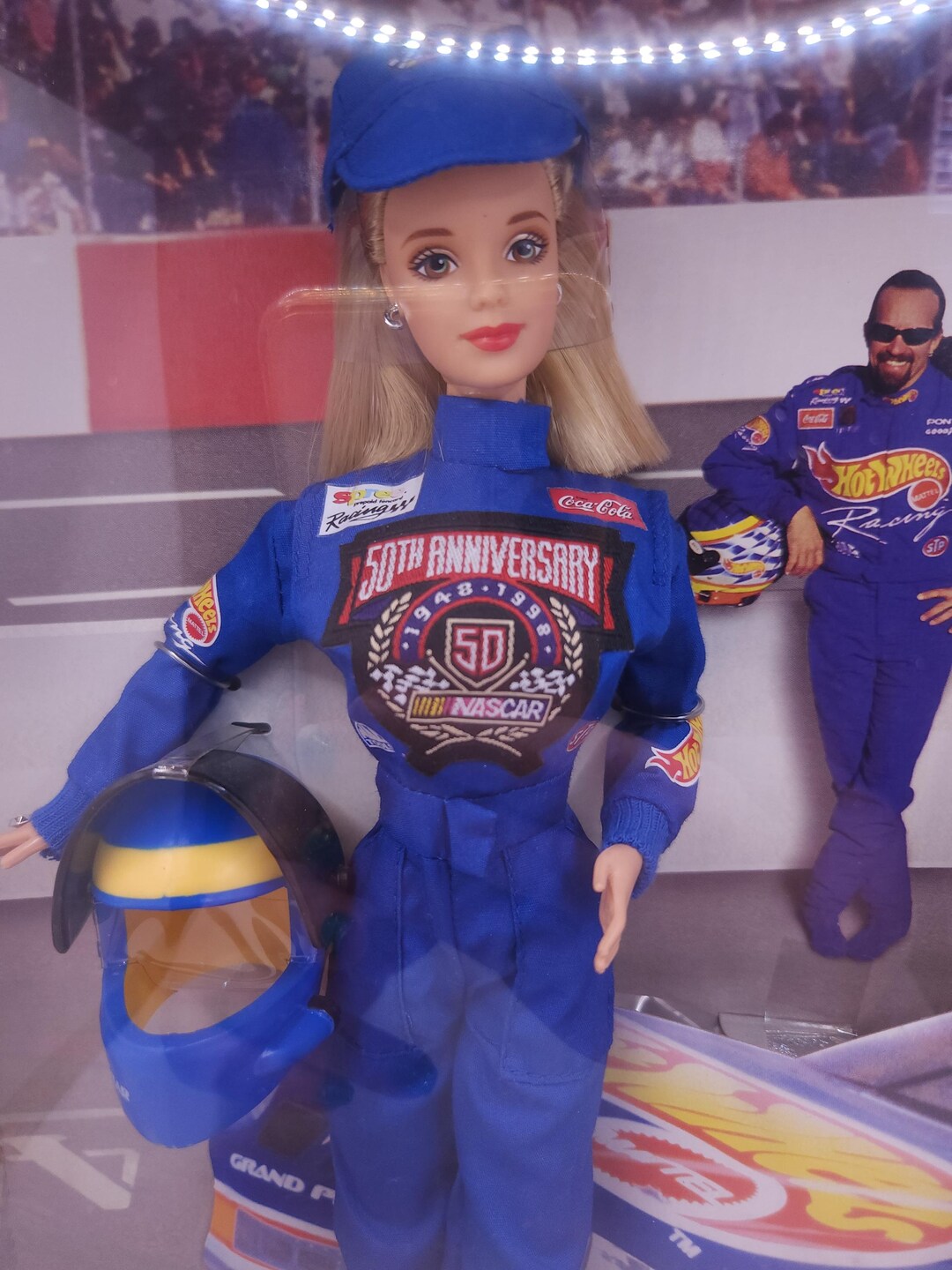 Barbie Doll Nascar 50th Anniversary Barbie 1998 mattel Etsy