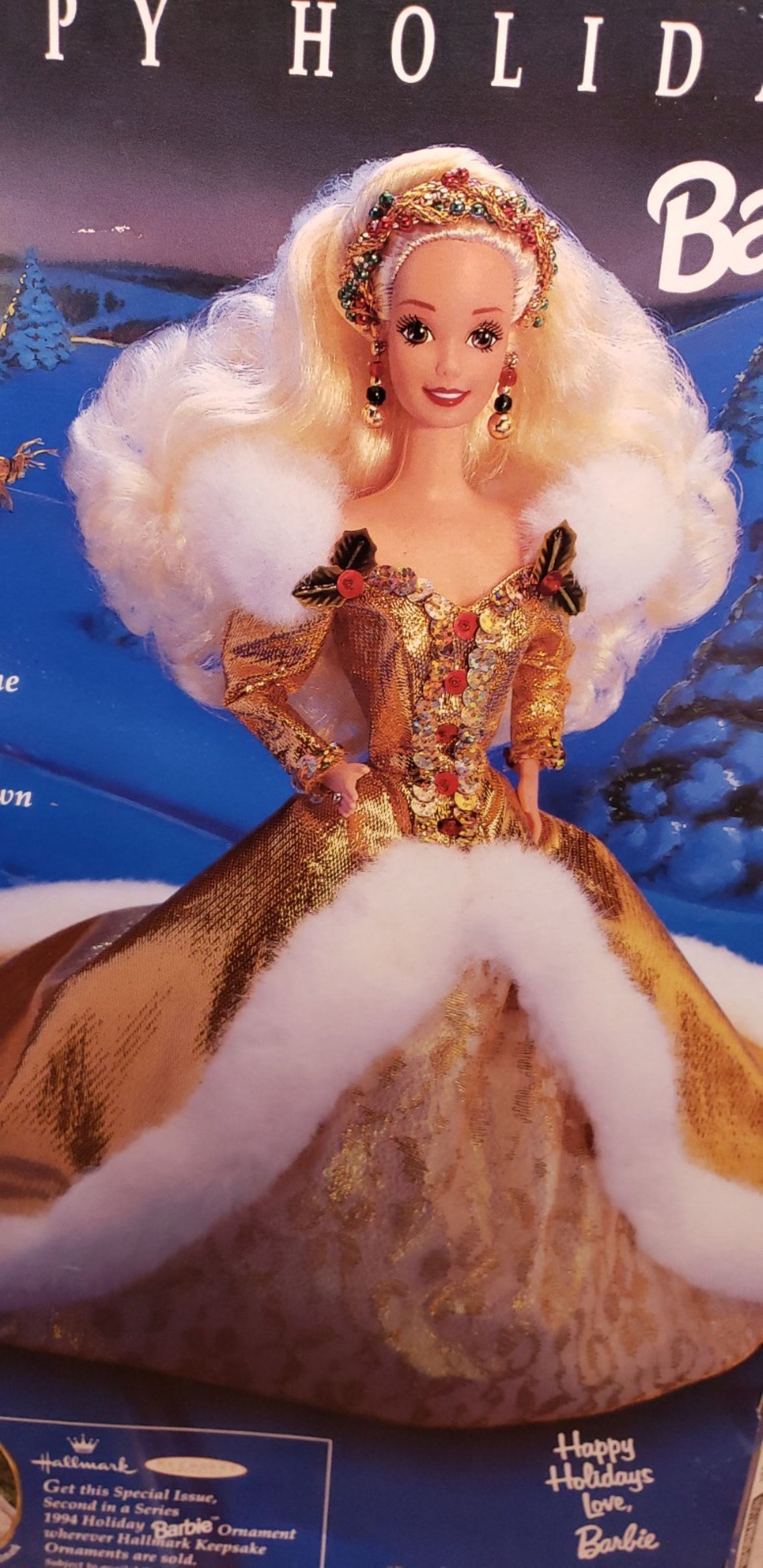 Barbie Doll 1994 Happy Holidays Barbie mattel Special - Etsy
