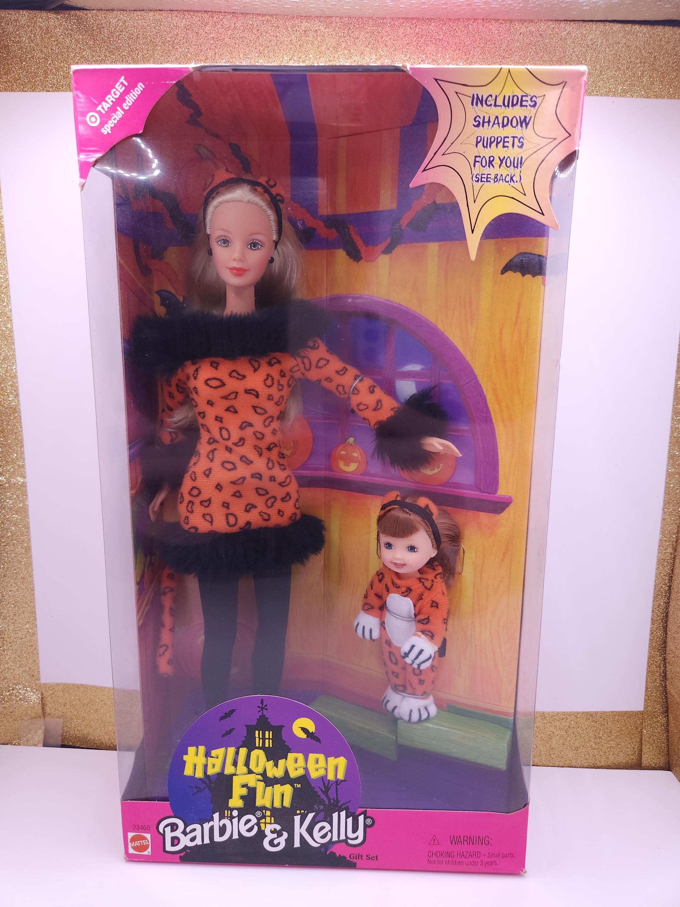 1998 Halloween Fun Barbie & Kelly Gift Set, Target Special