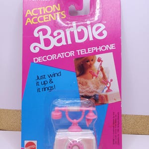 Barbie Action Accents - Decorator Telephone - Mattel 1989