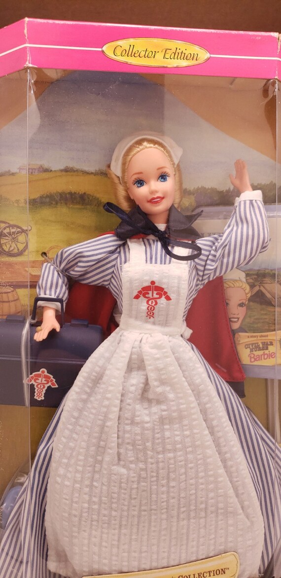 Civil War Nurse Barbie mattel Gift for Collectors New in - Etsy