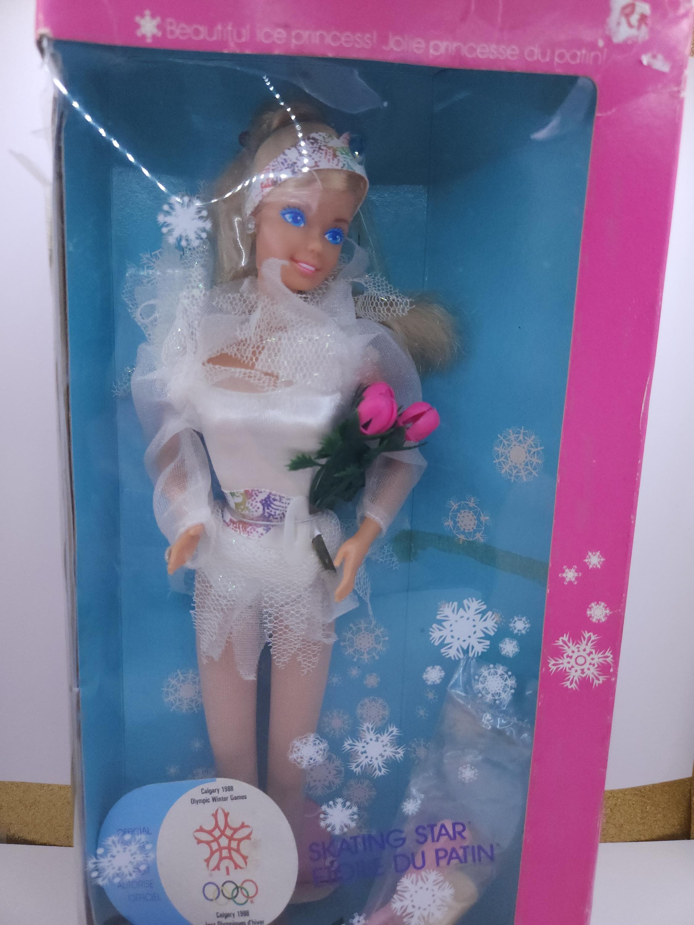 Barbie Doll - Skating Star Barbie 1987 (mattel) Calgary 1988 