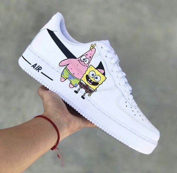 custom air force 1 spongebob