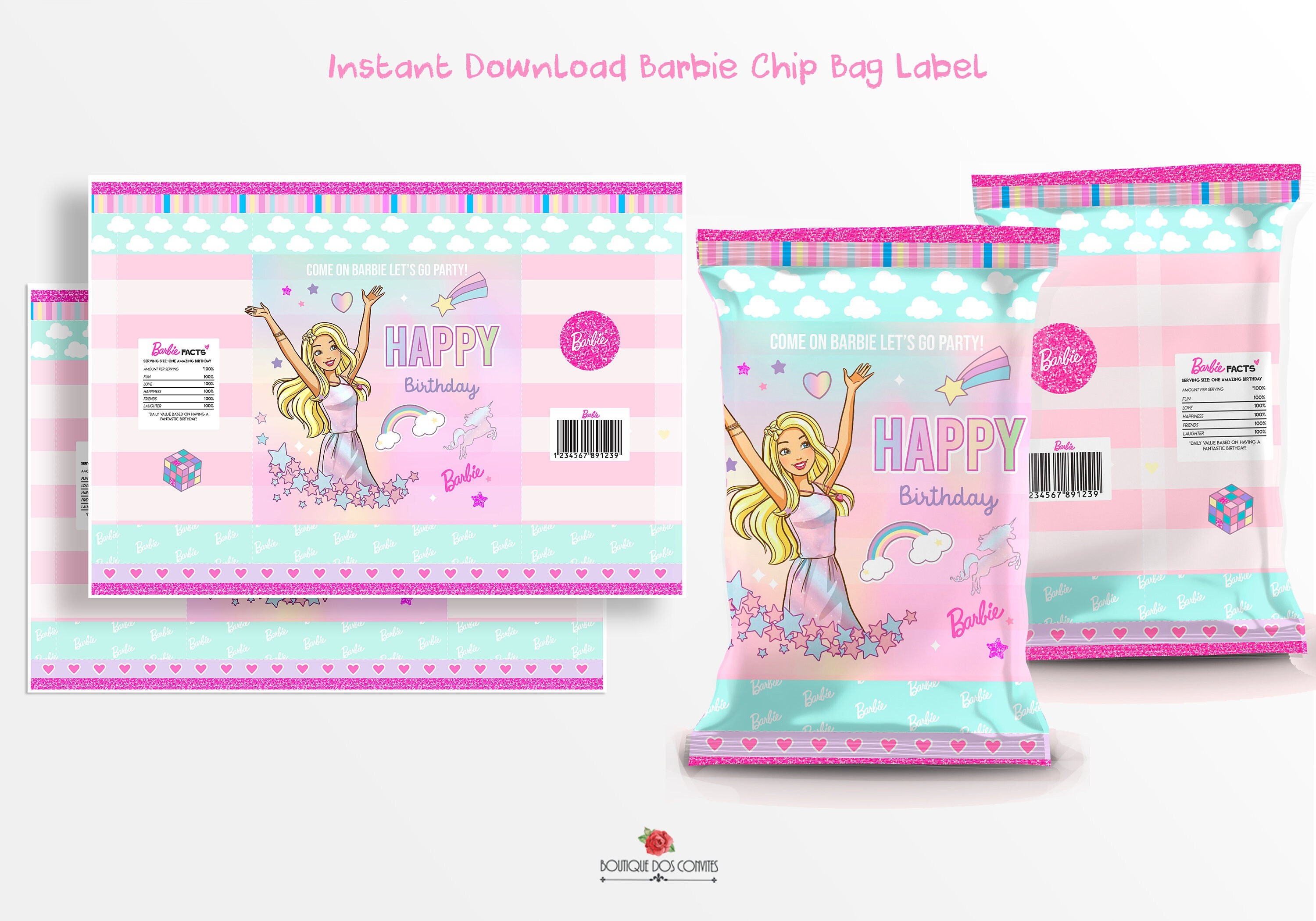 Barbie Theme Capri Suns Chip  Chemeres Street Treats  Facebook