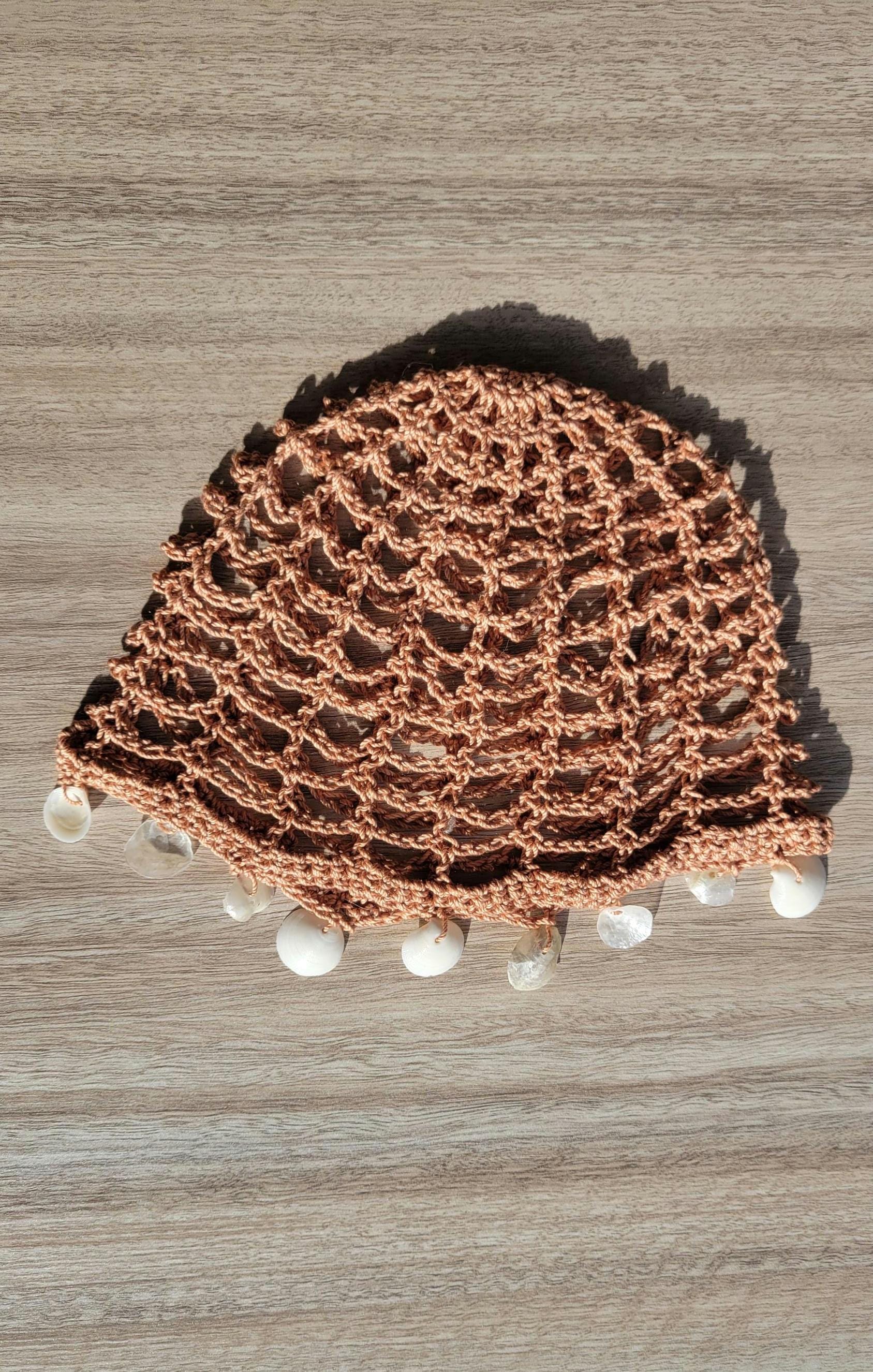 Crochet Mesh Skull Cap Hat