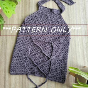 PATTERN ONLY | Mock-Neck Crochet Halter Top