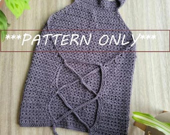 PATTERN ONLY | Mock-Neck Crochet Halter Top