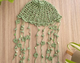 Crochet Mesh Skull Cap Hat