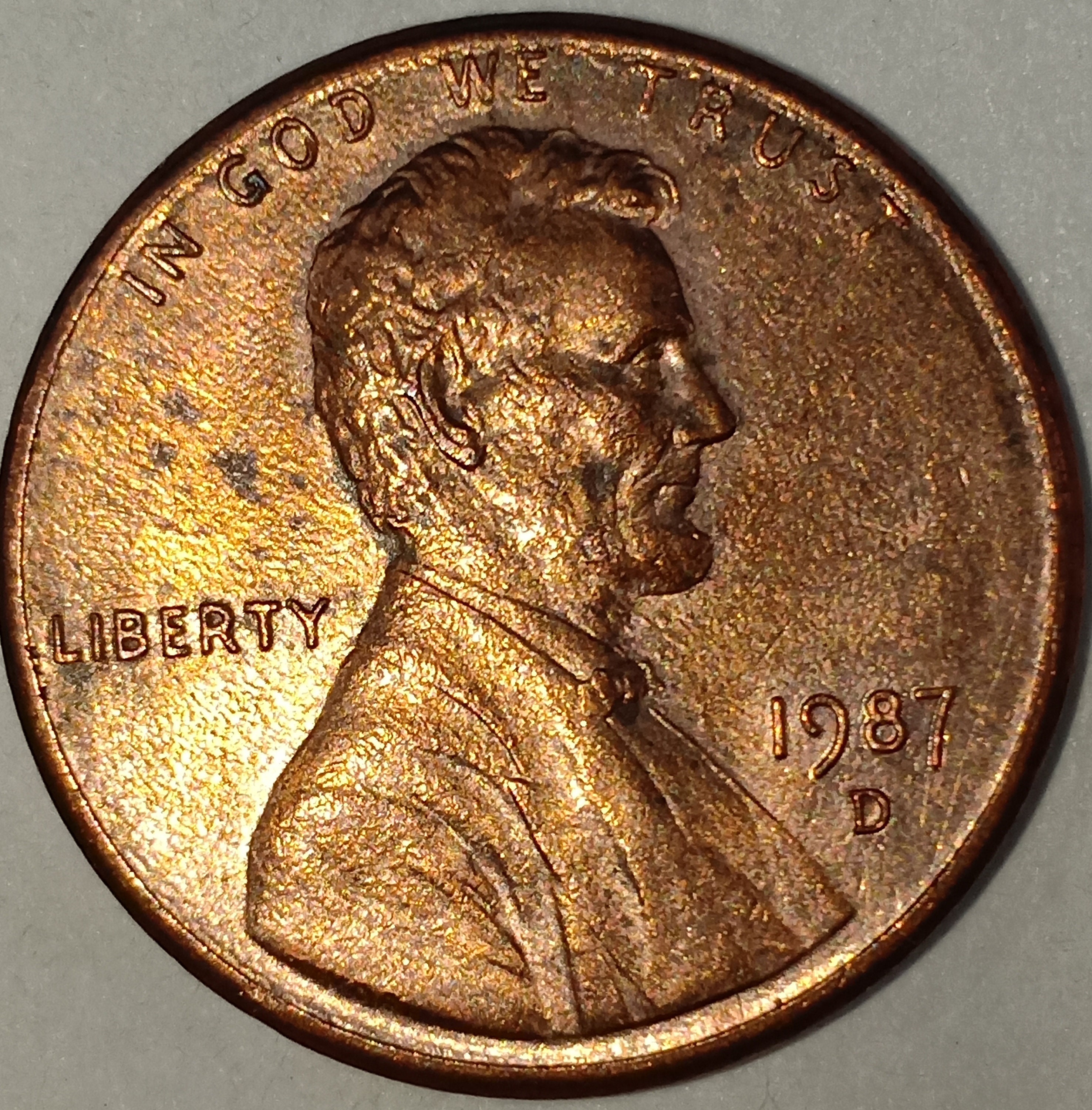 D/d Coin 1987 D Obverse Etsy