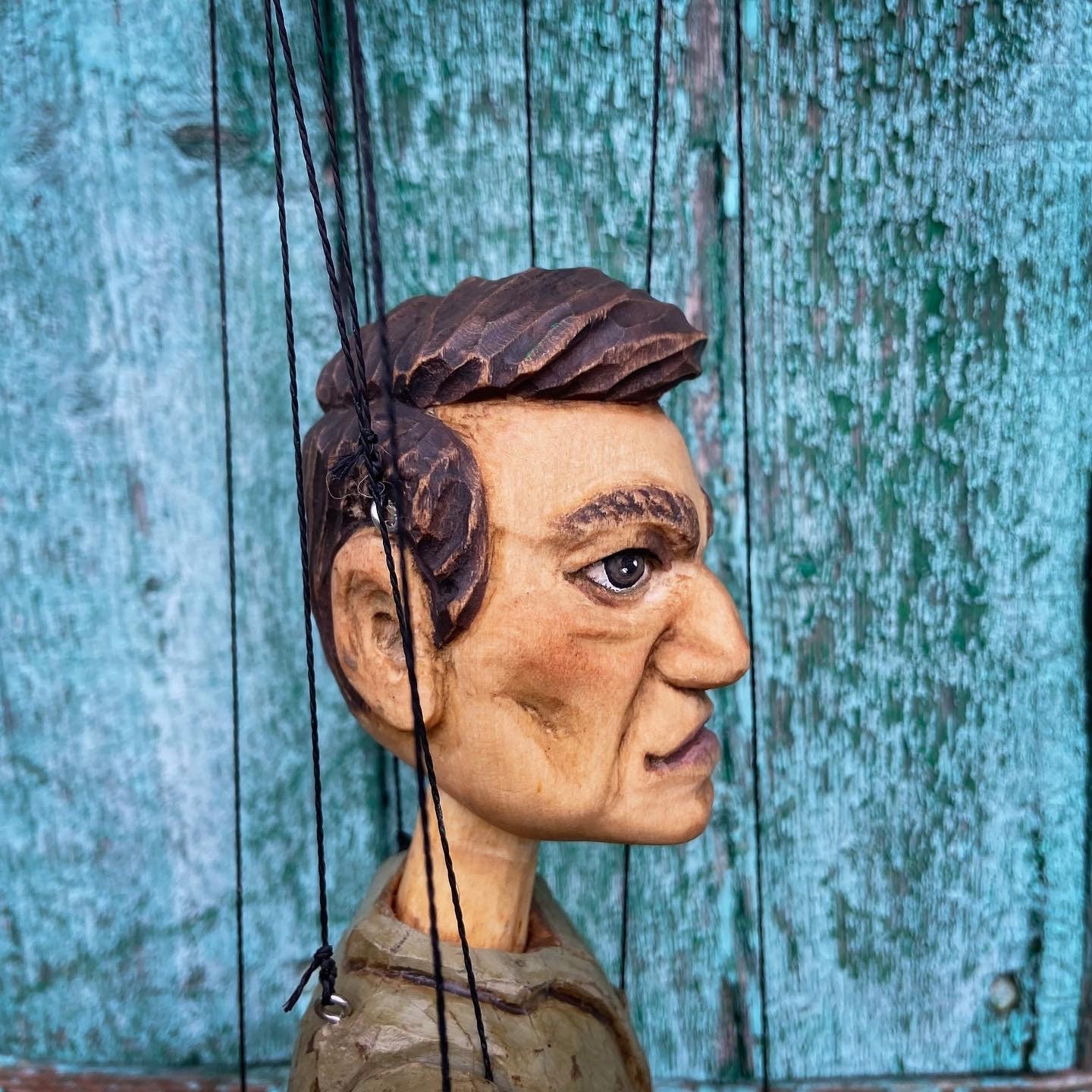 Wooden Puppet Victorious Soldier. Handmade. Wood Carving. Etsy