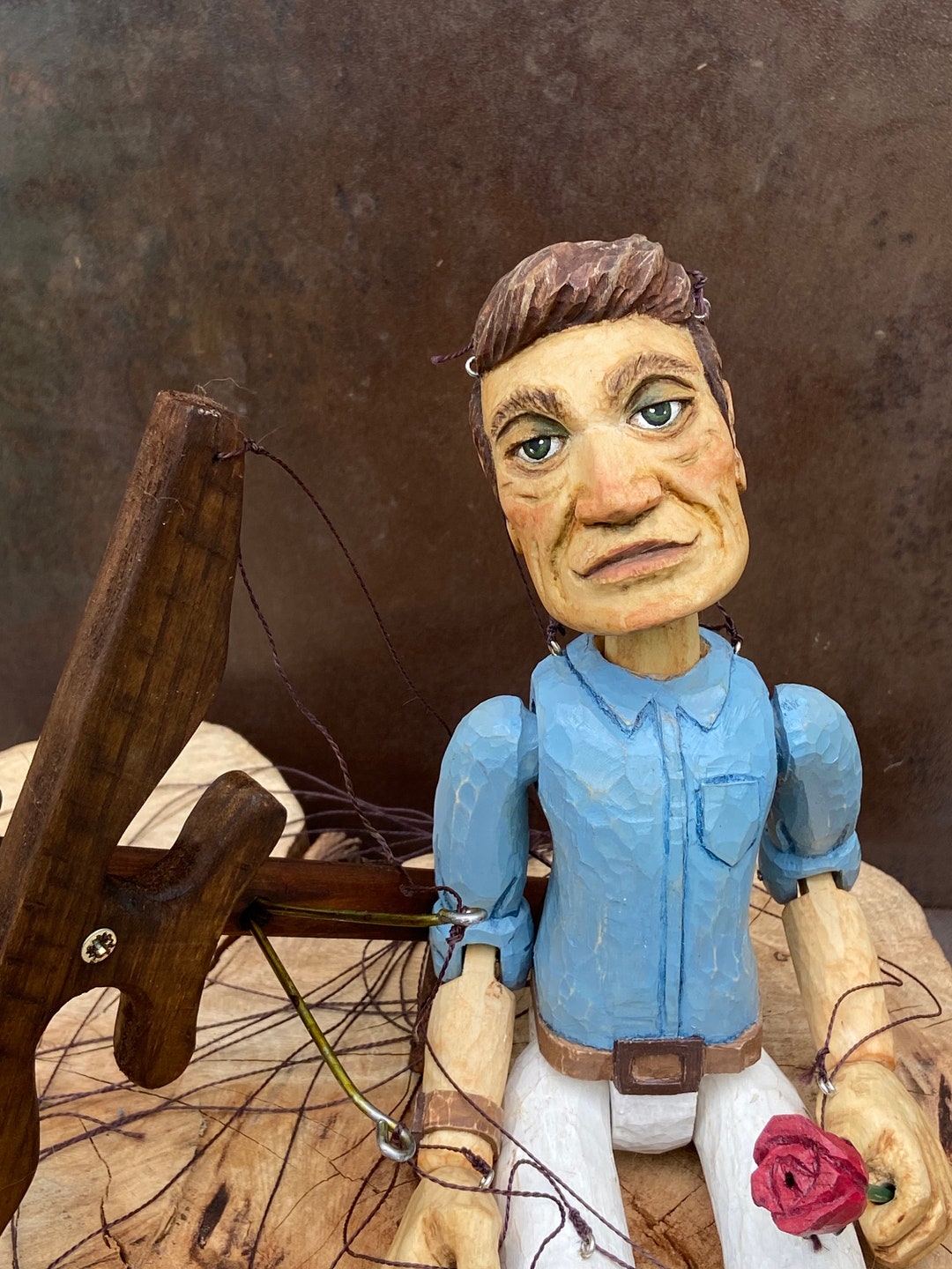 Wooden Doll, Wood Carving, Hand Carving, Wooden Doll