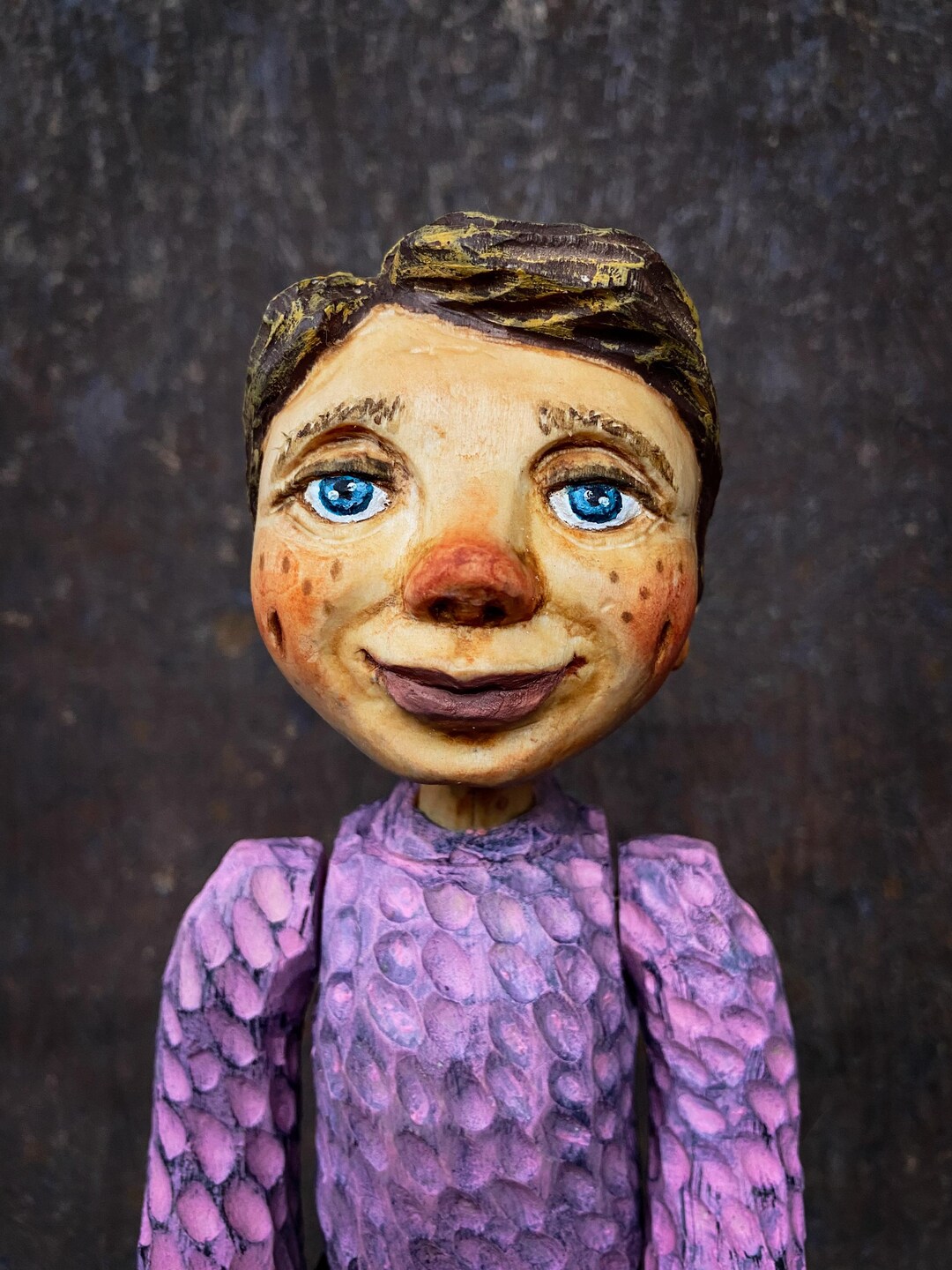 Wooden Doll, Theatre Puppet, Table Puppet, Marionette, Handmade. Wood ...