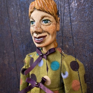 Unique Wooden Puppet, Puppet Theater, Wooden Collectible Puppet, Glove Puppet, Wall Decor