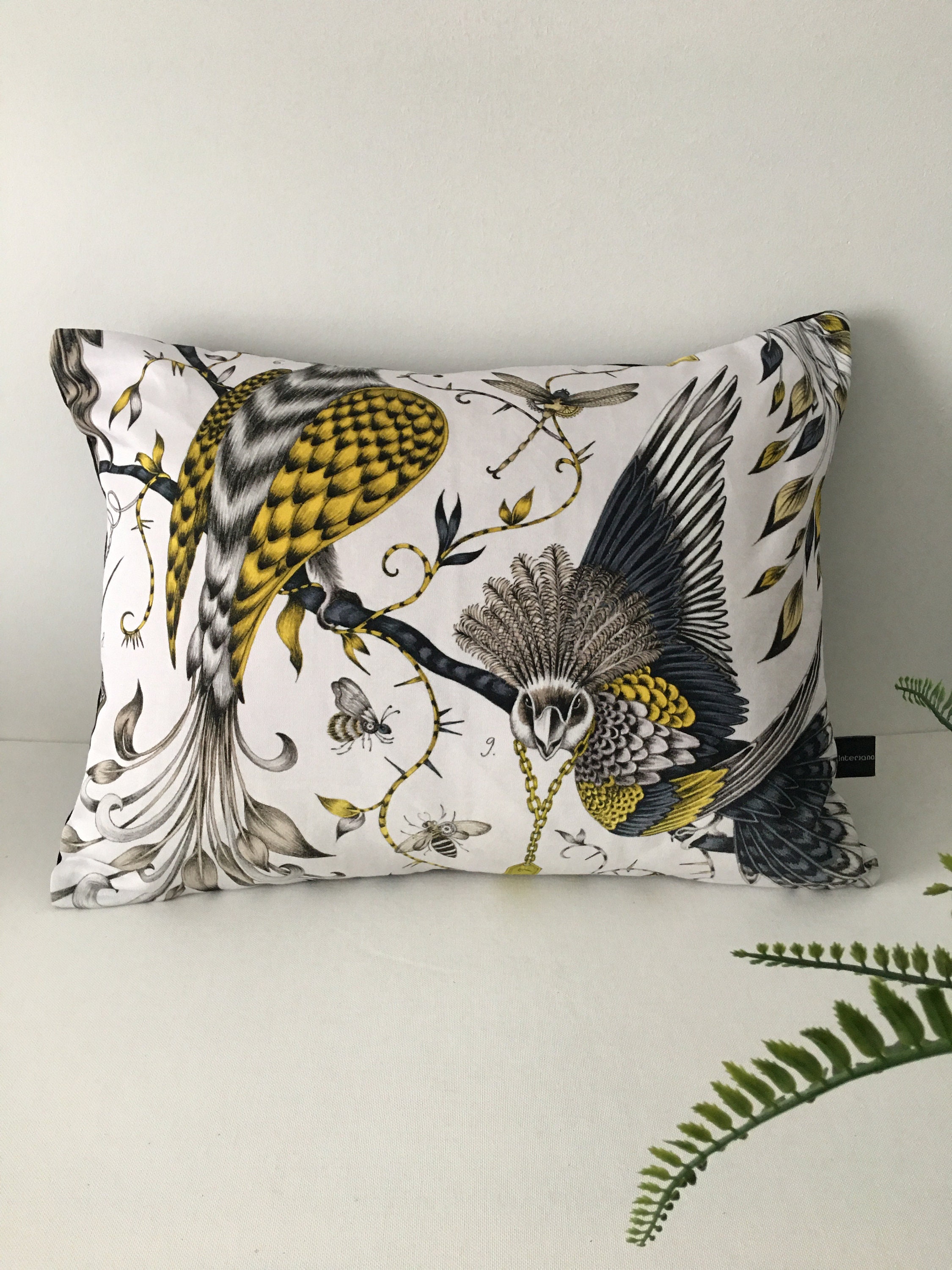 Emma J Shipley Audubon Gold cushion pillow in the Uk Etsy