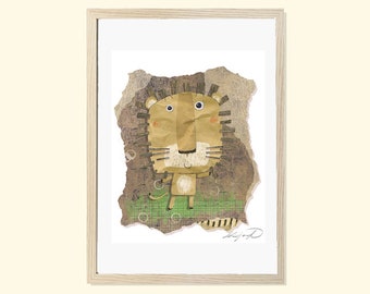 Lion Illust Etsy