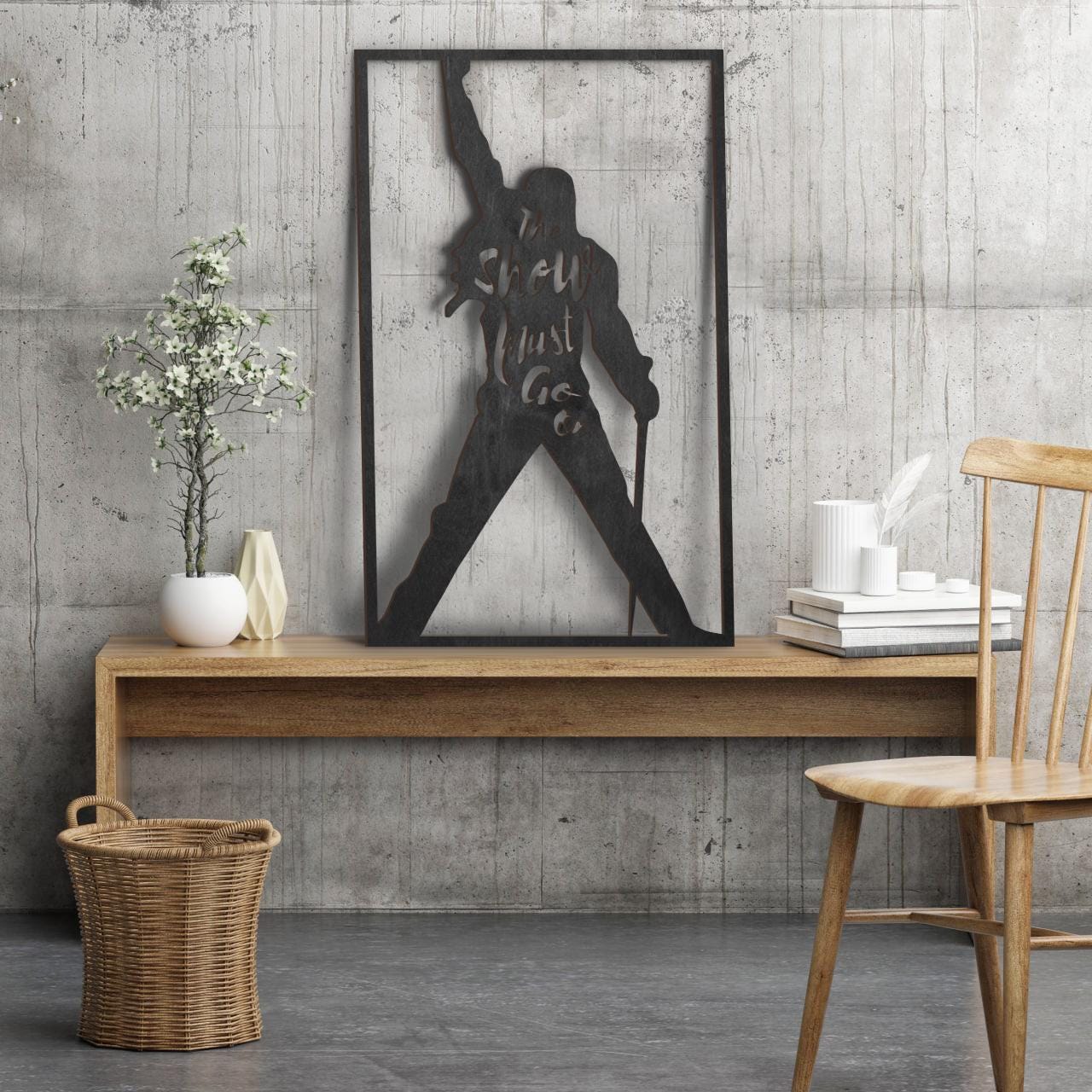 Freddie mercury silhouette - Etsy 日本
