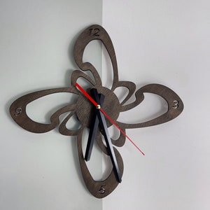 Minimalist Wooden Wall Clock, Handmade Plywood Clock, Wall Decor, Modern wall clock, Unique wooden clock, Handmade clock, Made in Ukraine