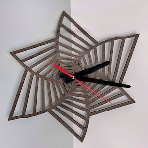Minimalist Wooden Wall Clock, Handmade Plywood Clock, Modern Wall Clock, Wall Decor, Unique Wooden Clock, Handmade Clock, Made in Ukraine
