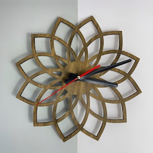 Minimalist Wooden Wall Clock, Handmade Plywood Clock, Modern Wall Clock, Wooden Clock, Unique Wooden Clock, Handmade Clock, Made in Ukraine