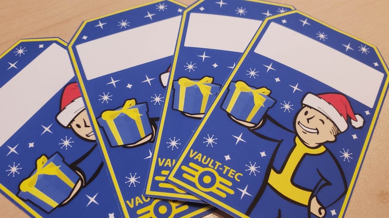 Fallout Vault Boy Christmas Gift Name Tags - Etsy