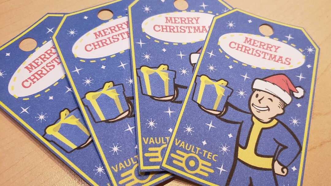 Fallout Vault Boy Christmas Gift Name Tags - Etsy