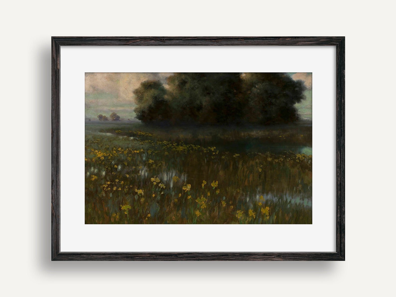 Moody Landscape Art Rural Landscape Painting Country Etsy