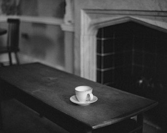 Black and White Coffee Print