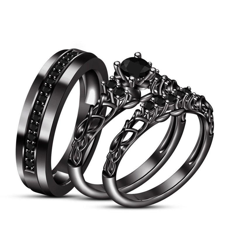 Black Diamond Bridal Set 