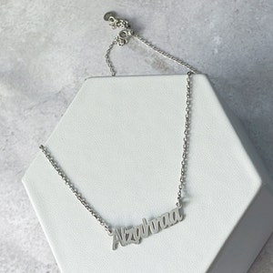 Nameplate Necklace - Modern Name Necklace - Personalized Name Necklace - Personalized Jewelry, Christmas Gift, Custom Name Jewelry