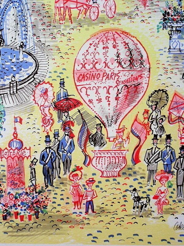 リトグラフ　Charles Cobelle  “Casino Paris\" Casino Paris by Charles Cobelle Limited Edition Signed and