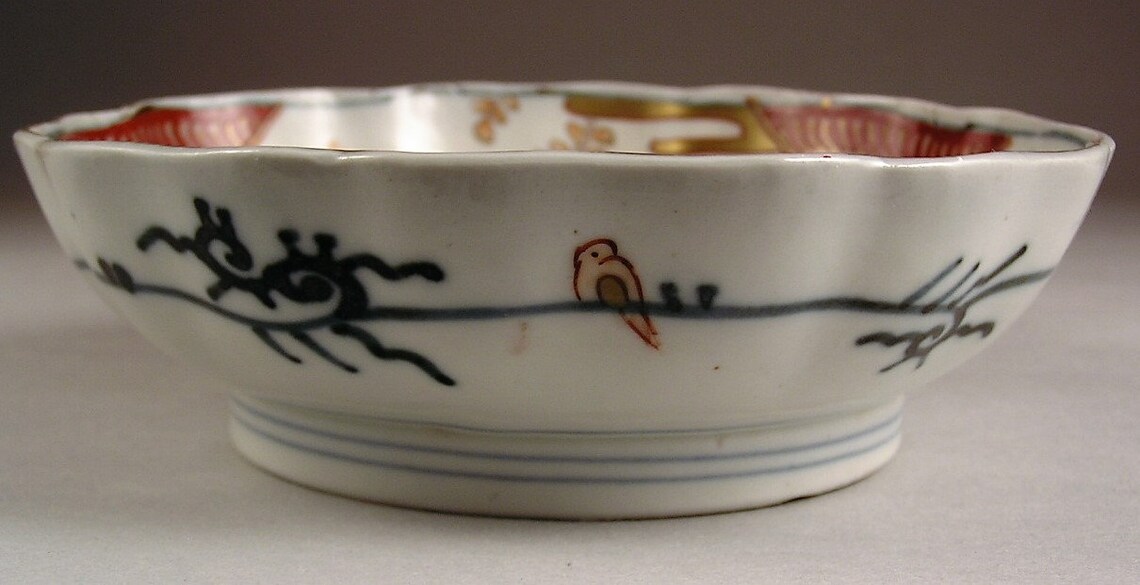 Beautiful Ko Imari Bowl W/kiri and Dragon Design 19c the Size Etsy