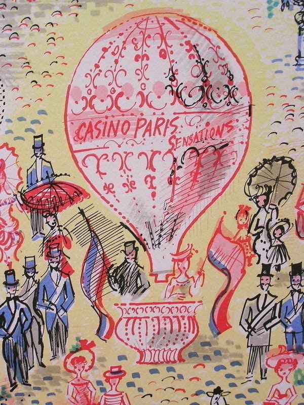 リトグラフ　Charles Cobelle  “Casino Paris\" Casino Paris by Charles Cobelle Limited Edition Signed and
