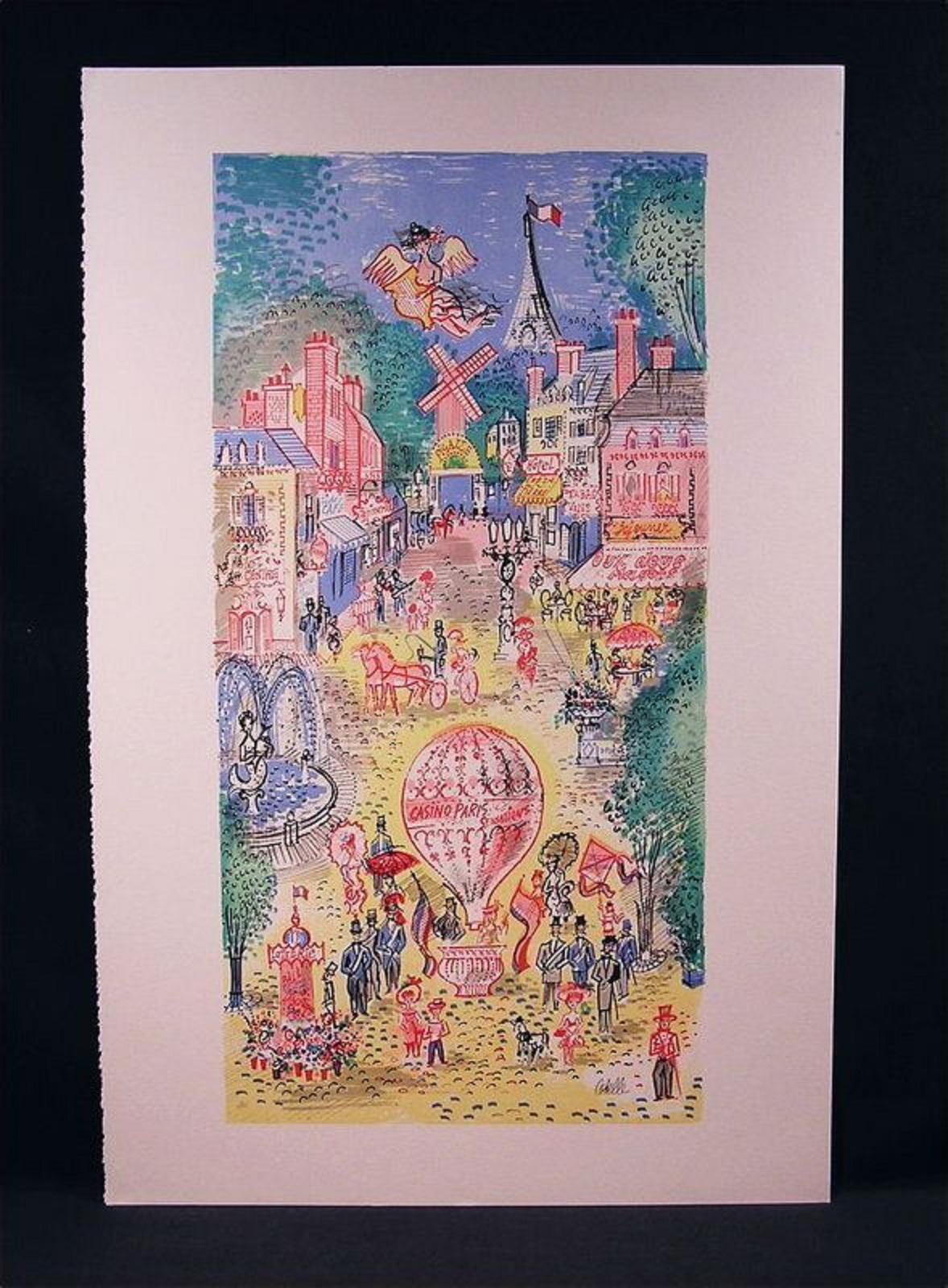 リトグラフ　Charles Cobelle  “Casino Paris\" Casino Paris by Charles Cobelle Limited Edition Signed and