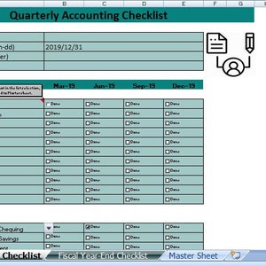 Quarterly Accounting Checklist and Year-End Checklist