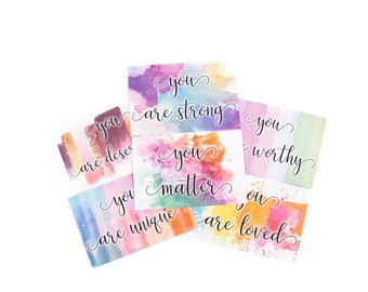 Positive Affirmation Postcard Pack (6 cards)