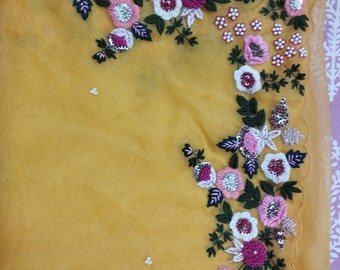 Pure Organza with Zardosi Saree