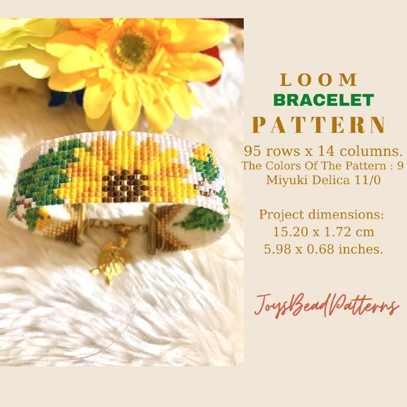 Sunflower shop bead bracelet