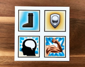 Feuille d'autocollants Everquest Buff